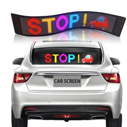 DIY Programmable LED Sign Scrolling Advertising Light Car Window Pattern Animation Display Soft Flexible RGB Matrix Panel Light