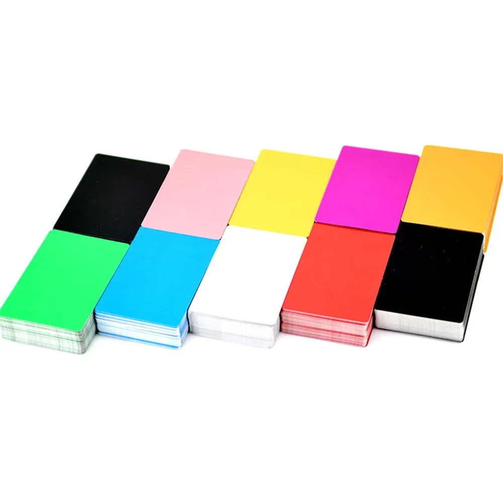 

Custom Laser Engraving Visiting Name Card Anodized Aluminium Blank Metal Card