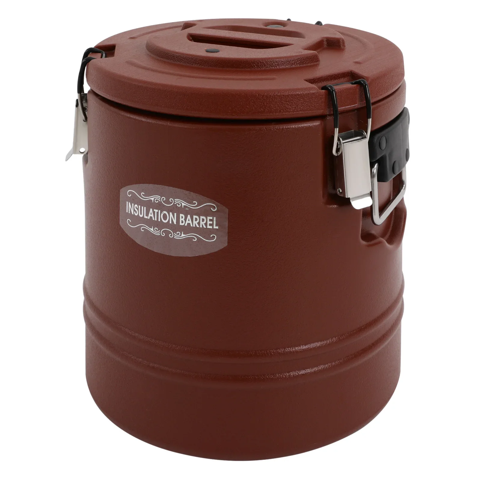 商業 15L 断熱食品保存バケツステンレス鋼/PE/PU フォームラウンドコンテナレストランケータリング屋外イベント