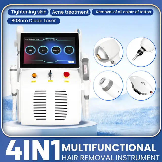 10-Bar FAC 5000W 4-in-1 Diode Hair Removal Machine Pico Tattoo