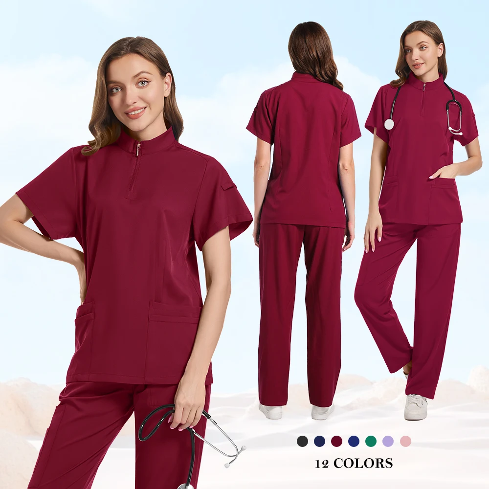 Uniformes générateurs pour femmes, ensemble de gIslande, vêtements de travail pour salon de beauté, haut et pantalon de gIslande cliniques, médecin de spa, soins infirmiers