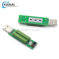 USB-Anschluss Mini-Entladung slast widerstand digitaler Stroms pannungs messer Tester 2a/1a mit Schalter 1a grüne LED/2a rote LED