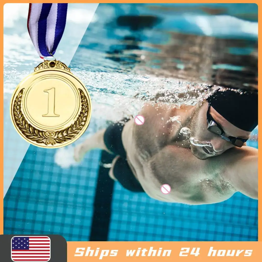 

Reward Encourage Badge Gold Silver Bronze Winner Reward Medals Competitions Prizes with Ribbon for Souvenir Gift School Supplies