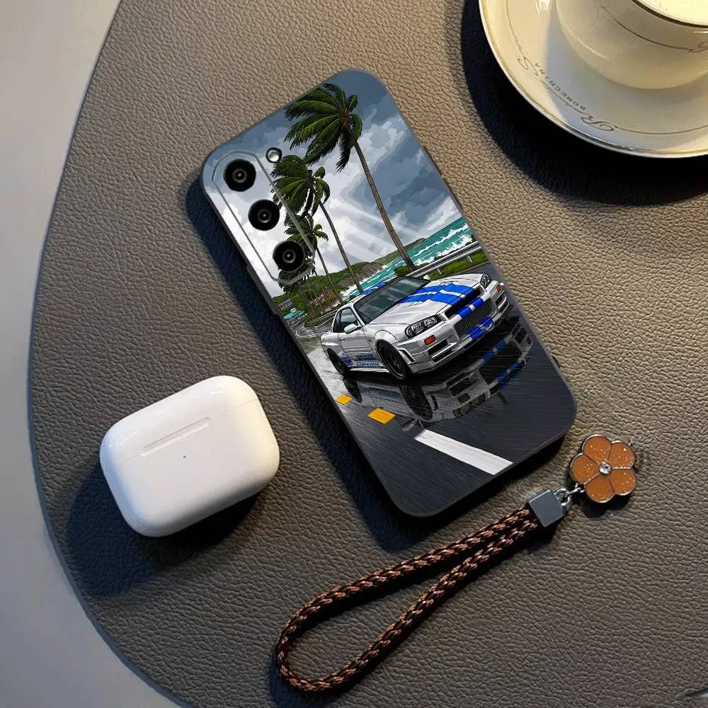 

F-Fast And F-Furious R-R34 Phone Case For Samsung Galaxy A73,A72,A71,A70,A53,A52,A51,Others Soft Black Cover