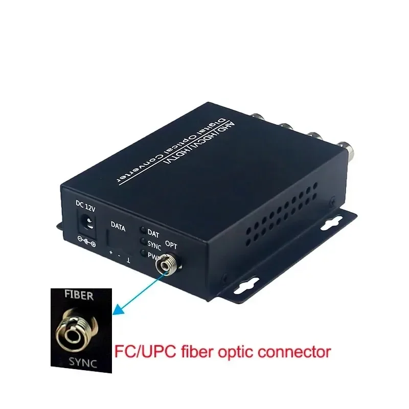 

Spotlight HD AHD/CVI/TVI To Fiber Transceiver For 1.3MP/1MP CVI AHD TVI Camera BNC Video Converter Fiber Optical Transmitter A