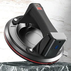 200kg Electric Vacuum Suction Cup Strong Bearing Capacity 8 Inch Sucker Air Pump With Battery Granite Tile Glass Manual Lifting