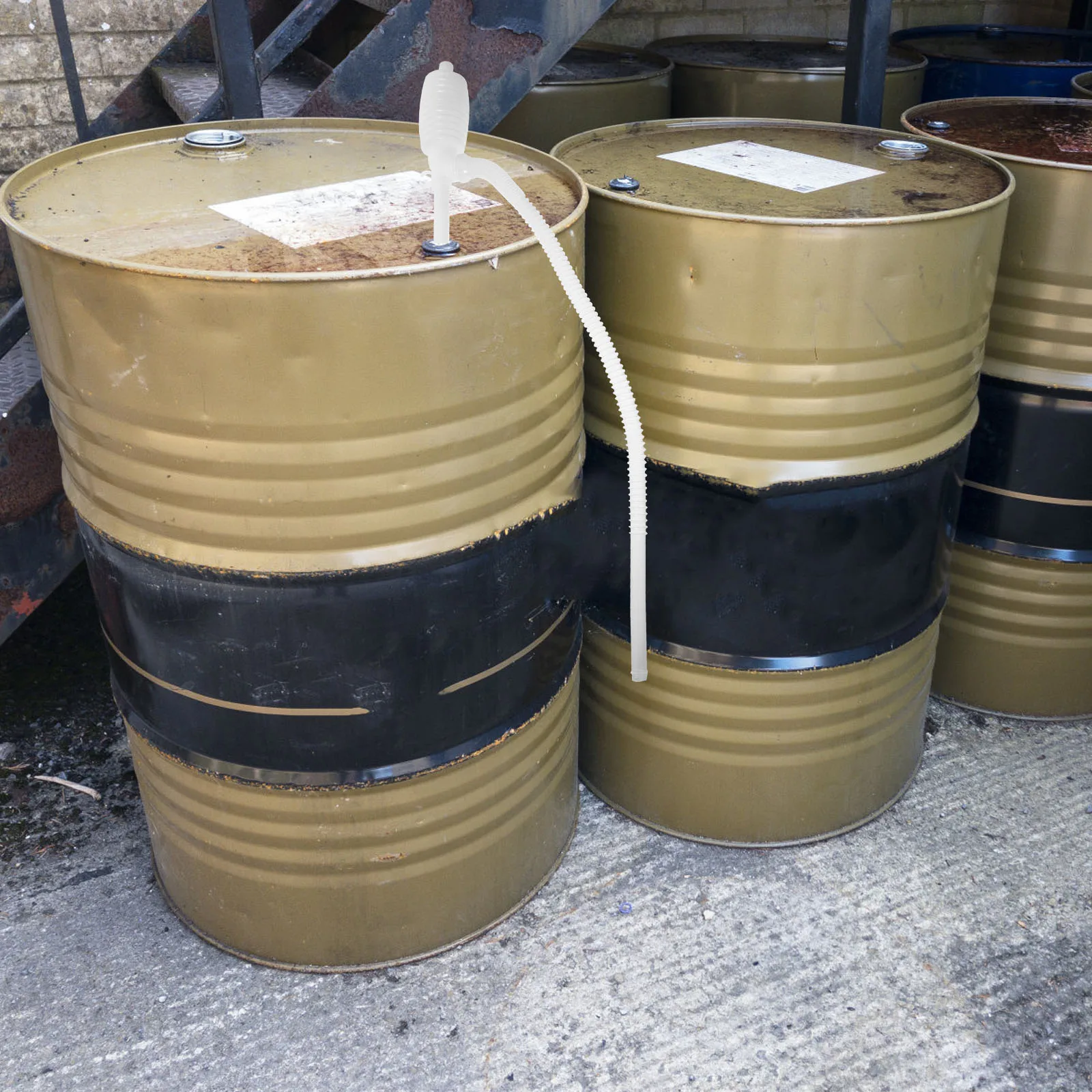 

Plastic Oil Extractor Transfer Siphon Manual Water Pump Fuel Petrol Liquid Hand Pump Reusable Practical Travel