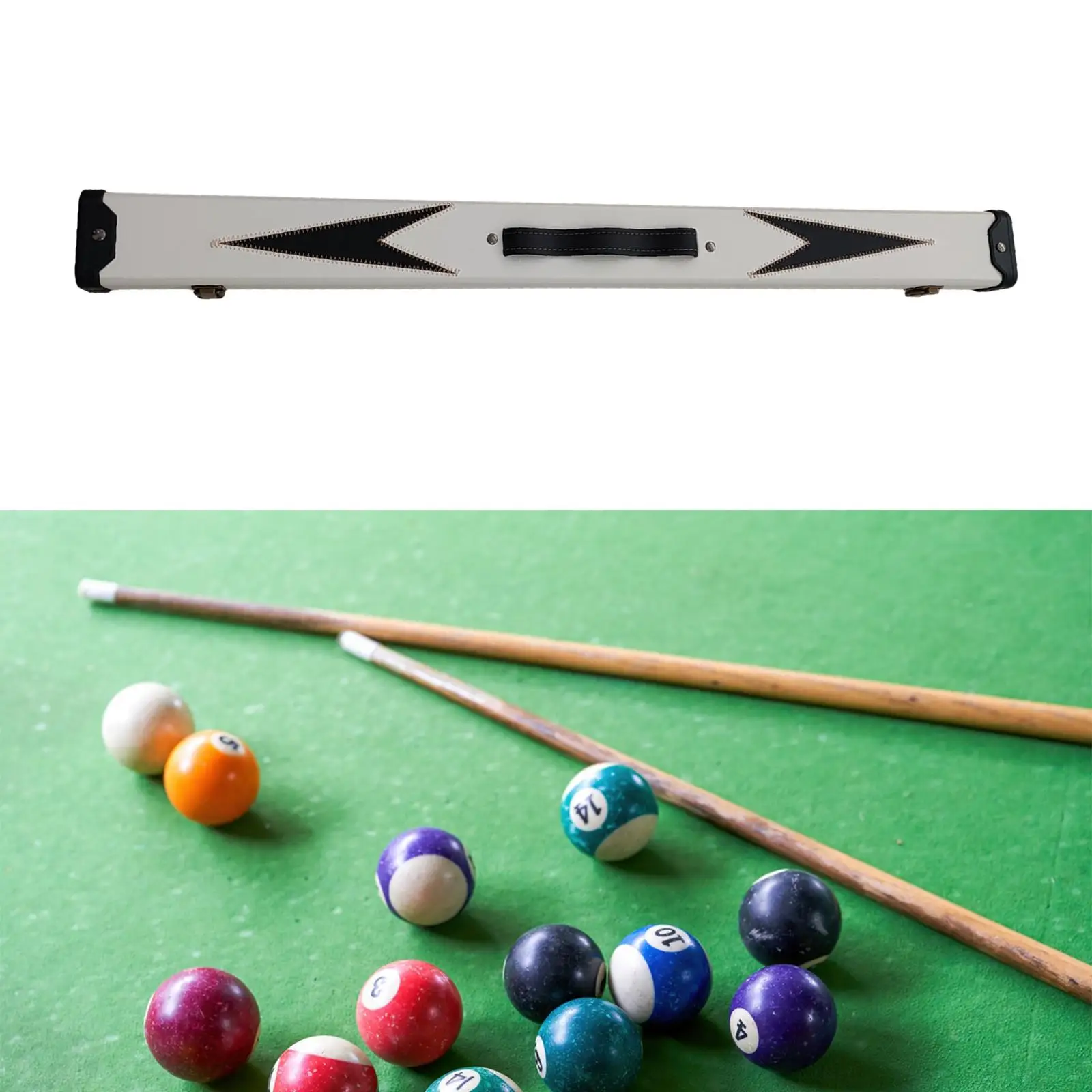 Billiard Pool Cue Case Container Snooker Pool Box Billiard Rod Holder Bag for Cue Table Accessories 1/2 Billiard Rod Enthusiast