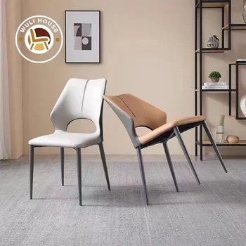 Home living room stool upholstered back chair High-end creative dining table and chair Modern simple dining chair hot sale new style Home living room stool upholstered back chair High-end creative dining table and chair Modern simple dining chair hot sale new style