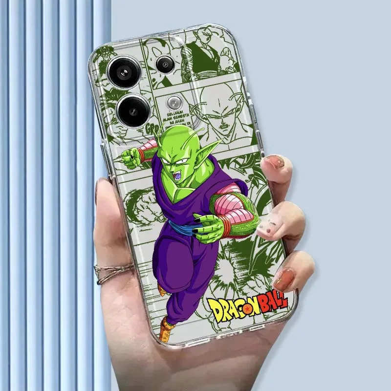 

Dragon Ball Anime Piccolo For Xiaomi Mi Poco F2 F3 F4 F5 F6 X5 X6 X7 Pro TPU Protection Transparent Phone Case