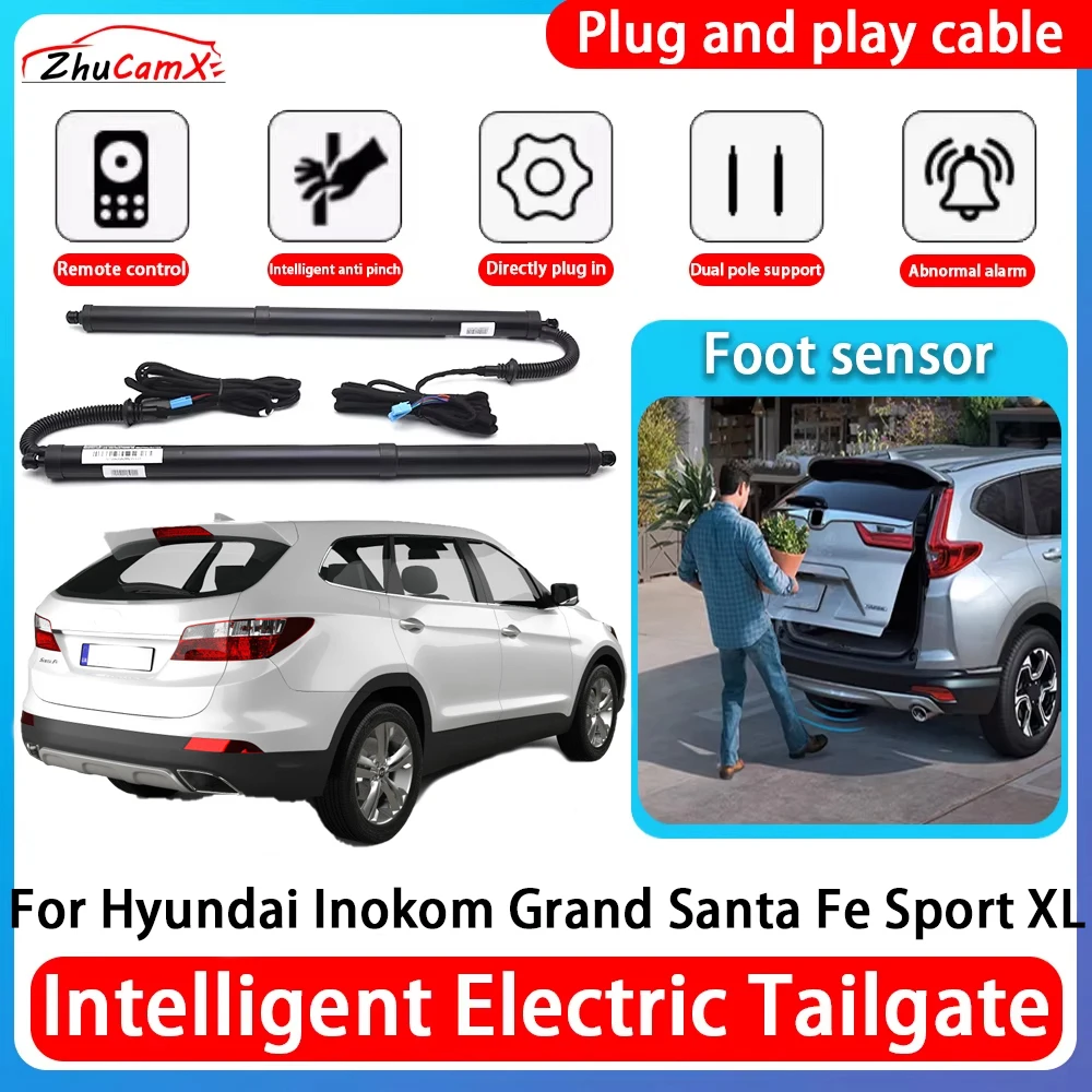 ZhuCamX Car Power Trunk Electric Suction Tailgate Intelligent Tail Gate Lift Strut For Hyundai Inokom Grand Santa Fe Sport XL