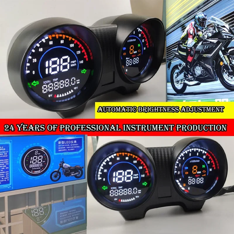 Kode jam instrumen elektronik sepeda motor MAX125 RX110 Brazil CG TITAN150 Fan150