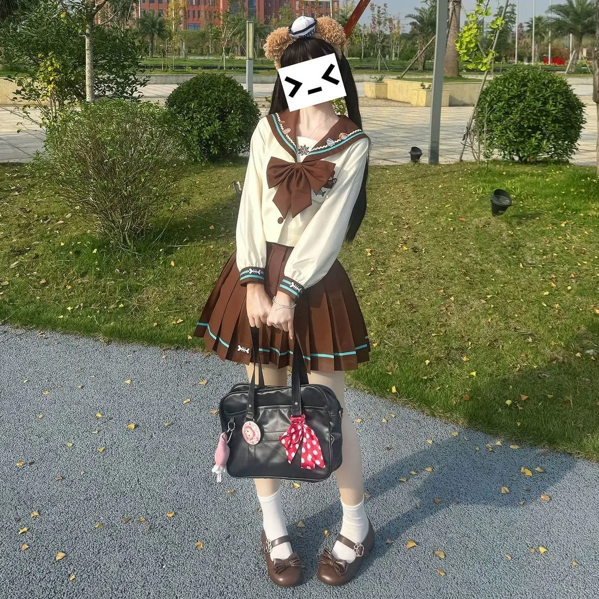 

Japan Genuine Sailor Suit Autumn And Winter Genuine Cute Long Sleeve Student JK Uniform