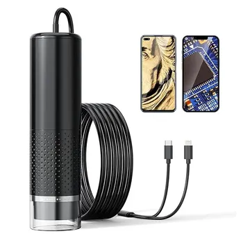 Digital microscope portable 8LED 1600X magnification endoscope for iPhone Android phone inspection camera endoscope