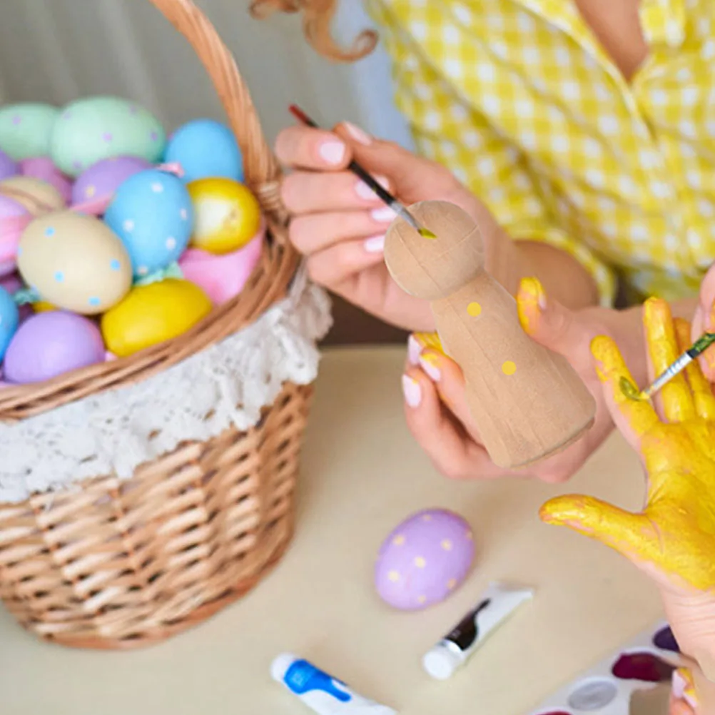 

10 Pcs Wood Embryo DIY Crafts Accessories Wooden Graffiti Painting