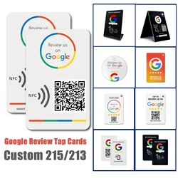 Review Us On Google Tap Card QR Code NFC Ready To Be Activated Instantly Boost Business Reviews Google Review Tap NFC Pop Card