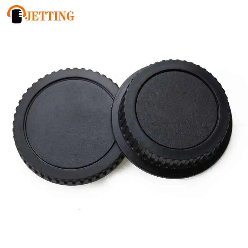 For Canon 700D70D 6D2 5D4 1DX DSLR Rear Lens Cap And Camera Body Cap Set Cover Protector With Logo