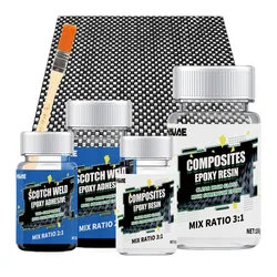 Carbon fiber repair resin glue crack scrape bicycle badminton racket repair agent modification car carbon fiber cloth DIY glue