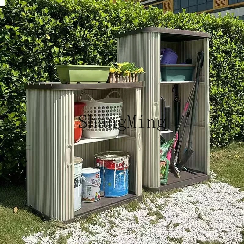 

FG Outdoor Locker Garden Garden Tools Sunscreen Waterproof Household Outdoor Storage Balcony Storage Cabinet