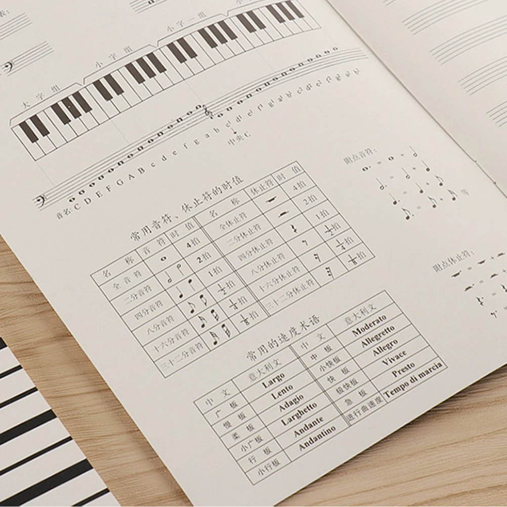 

3pcs Composition Notebook Staff Manuscript Paper For Piano Guitar Practice Reusable Portable Sheet Music Book Chord Writing