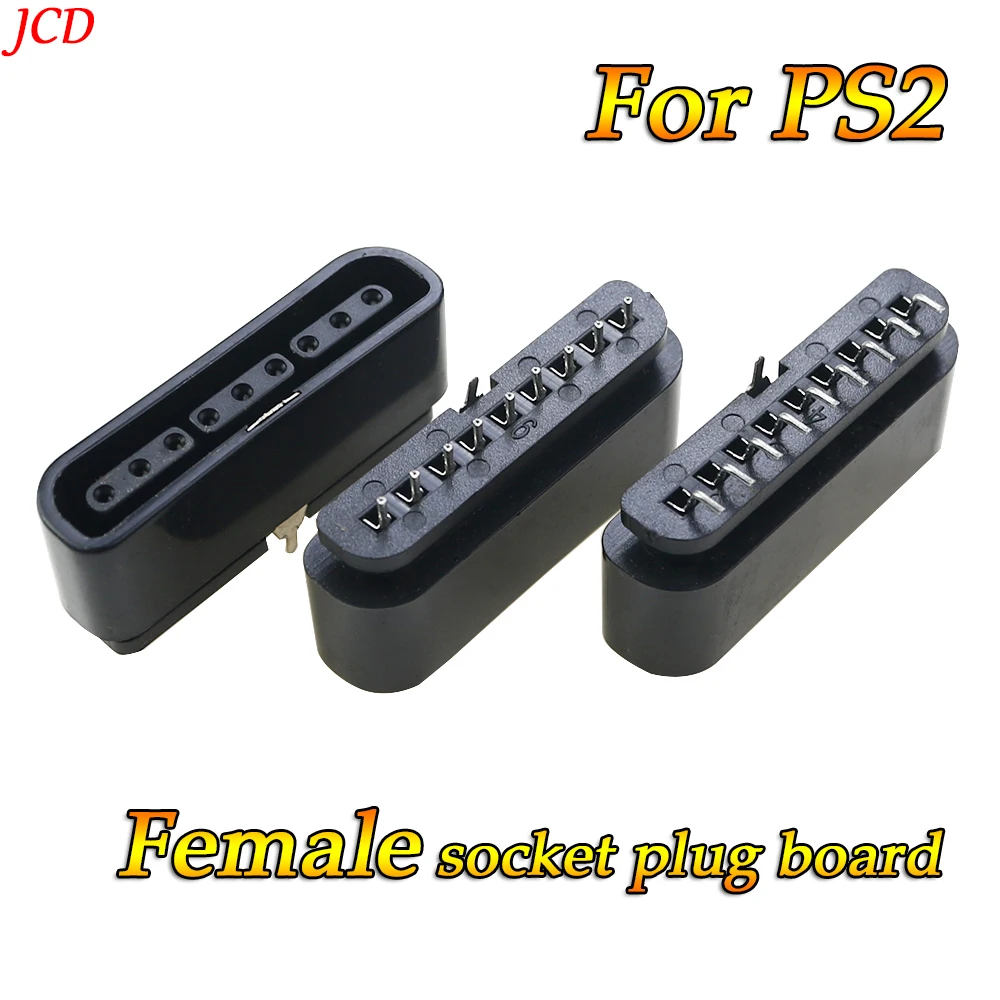 5pcs Black 9 Pin 90180 disgree Female Connector Game Controller Socket Slot for PS2 Console for playstation 2 Accessory