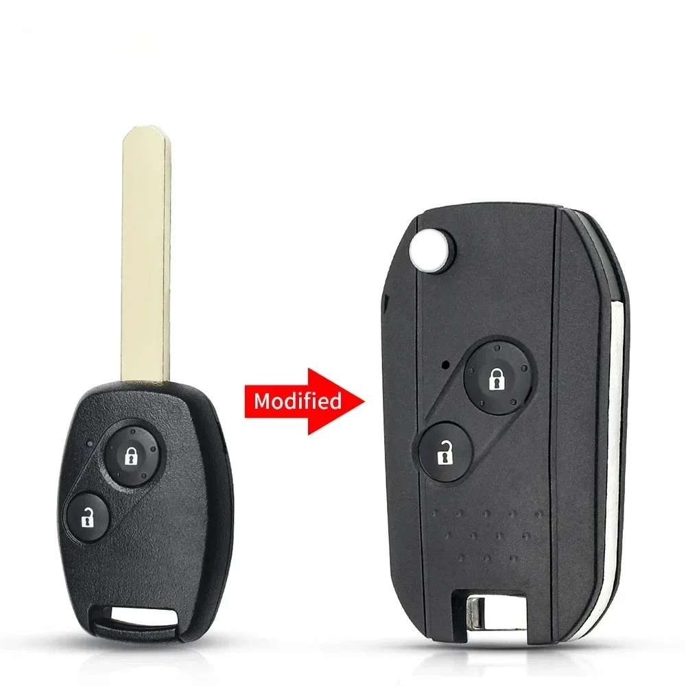 

Лезвие 3 + 1 2 + 2/3 4 кнопки модифицированный складной флип-чехол для дистанционного ключа для Honda Odyssey Rigeline Accord CRV Civic