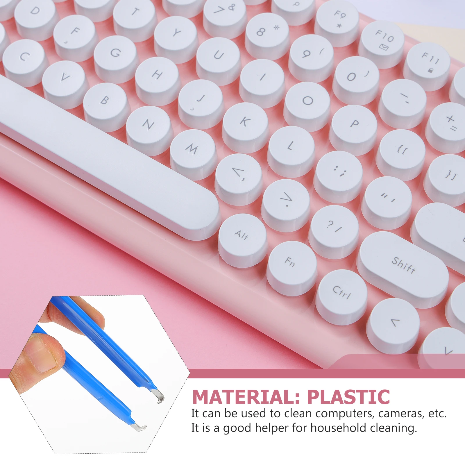 

1 set Mechanical Keyboard Kit Keycap Puller Chip Picker Lubricating Pen Cleaning Brush Keyboard Electronics Cleaning Tool Set