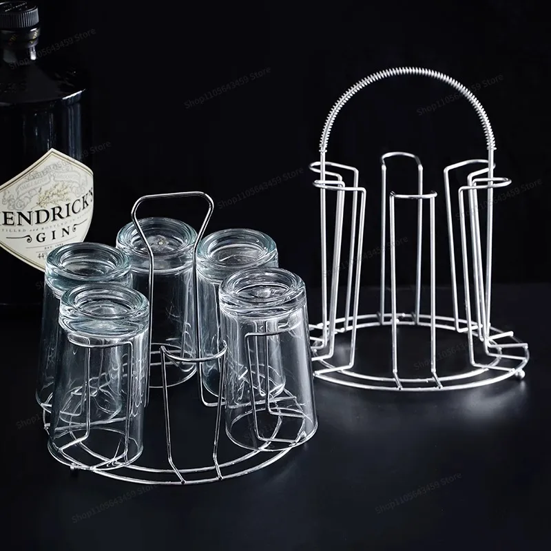For cup holder Household tea set Hanging upside down Drain cup rack Dust-proof tea cup Glass creative shelf Hanger