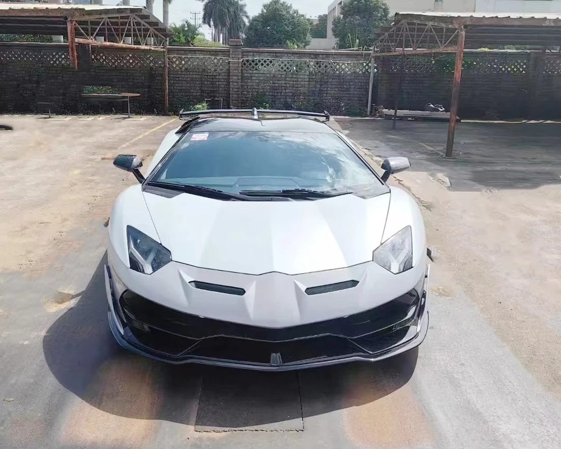 Carbon Fiber Body Parts Upgrade to SVJ Model Bodykit Front Rear Bumper Lip Spoiler for Lamborghini Aventador Lp700 Lp720 Lp750