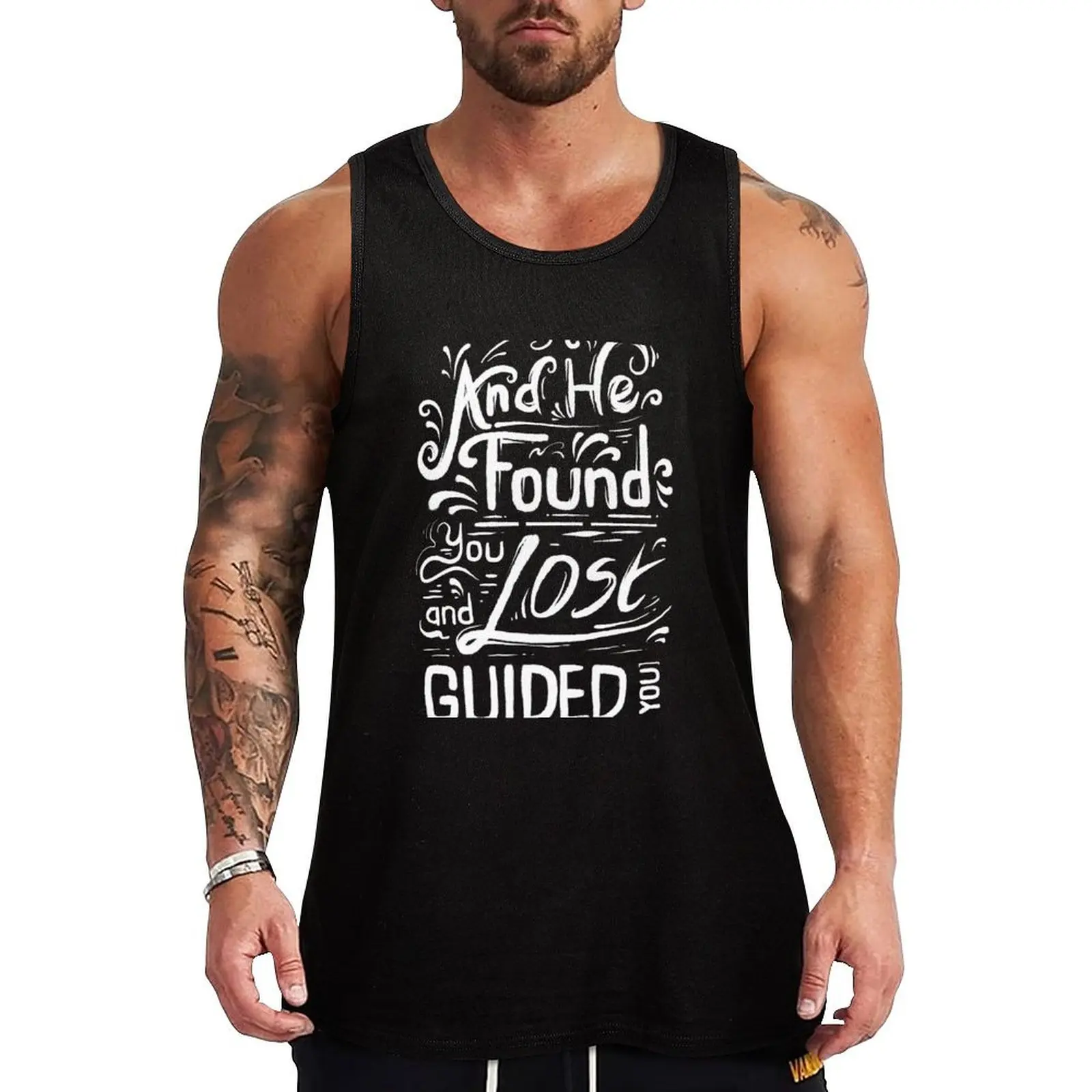 

and he found you lost and guided you Tank Top Casual Daily Tank Top Lightweight Basic Sleeveless