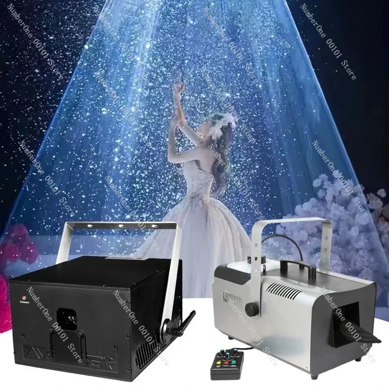 10W Full Color Animation Laser Light, Wedding Hall Stage Effect Projector with Diamond Rain & Beam Show