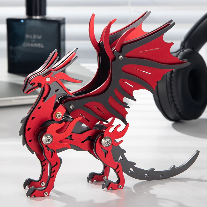 MOKR Mo Yi طويل ثلاثية الأبعاد بازل قطع معدنية لعبة أطفال لتقوم بها بنفسك تجميع نموذج عيد الميلاد السنة الجديدة هدية عيد ميلاد التعليم التدريب