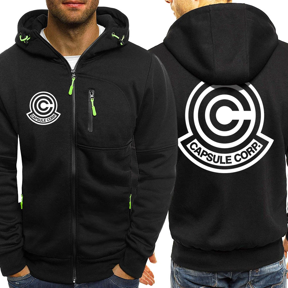 

Japanese Anime Letter C Logo Hoodies Mens Fashion Casual Loose Clothing Oversized Fleece Sweatshirt Zip Up Fashion Hooded