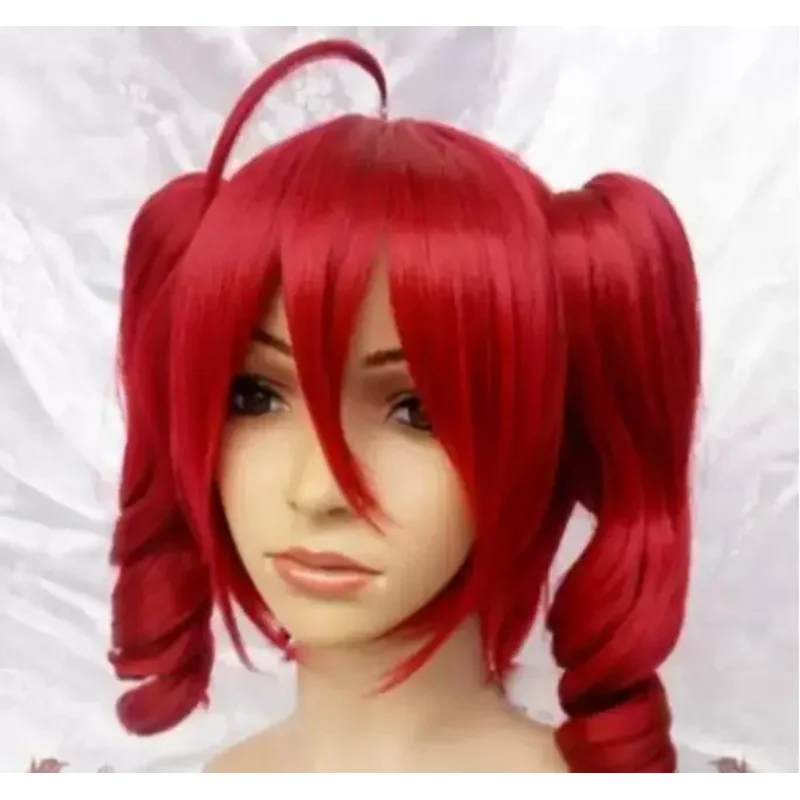 

Vocaloid Teto Kasane Red Cosplay WIG 2 clips ponytail wig