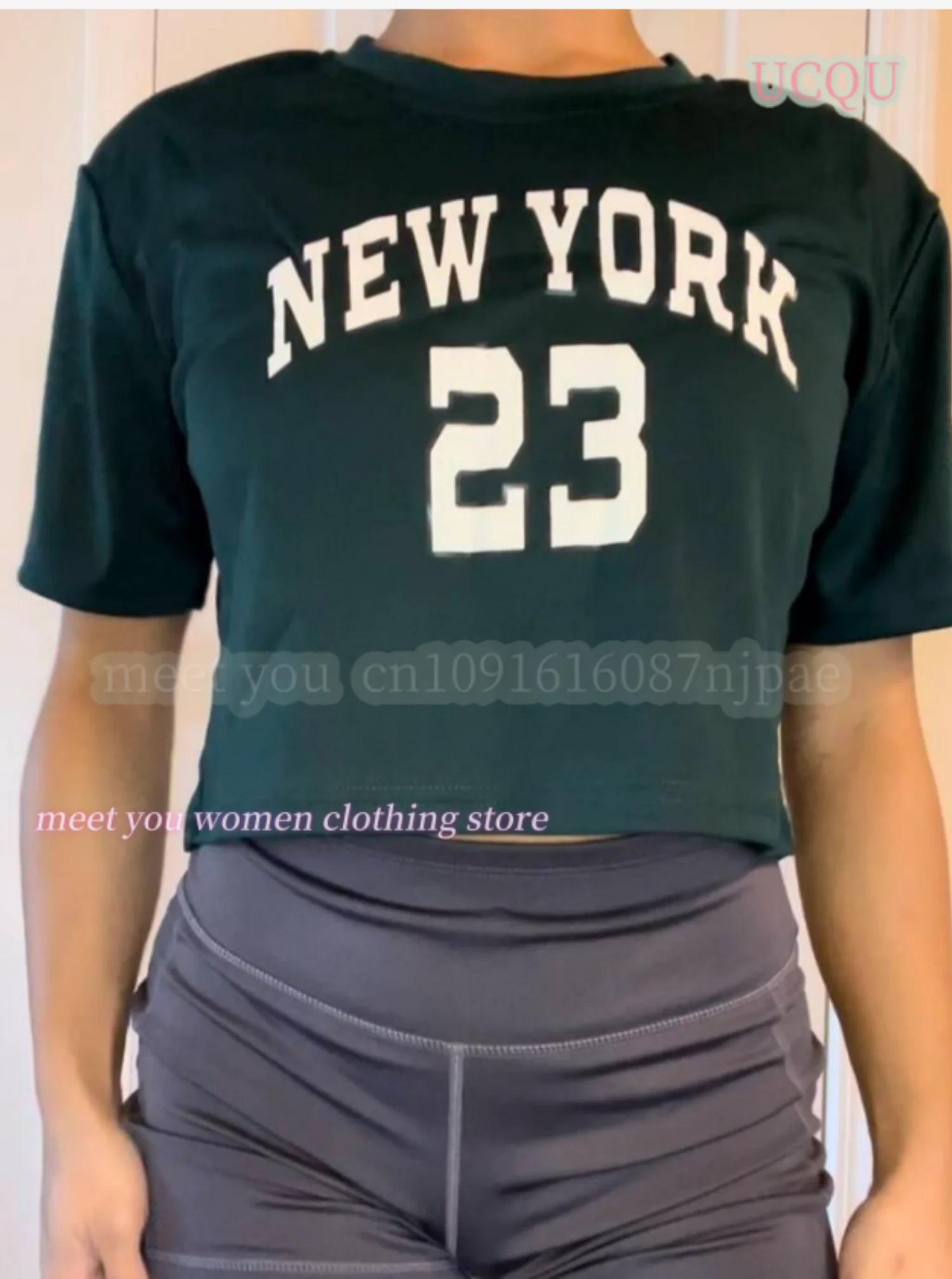 

Women NEW YORK NO.23 Print Casual blouse T Shirt Short Sleeve T shirt Female Creativity Street O-Neck women oversize blouse