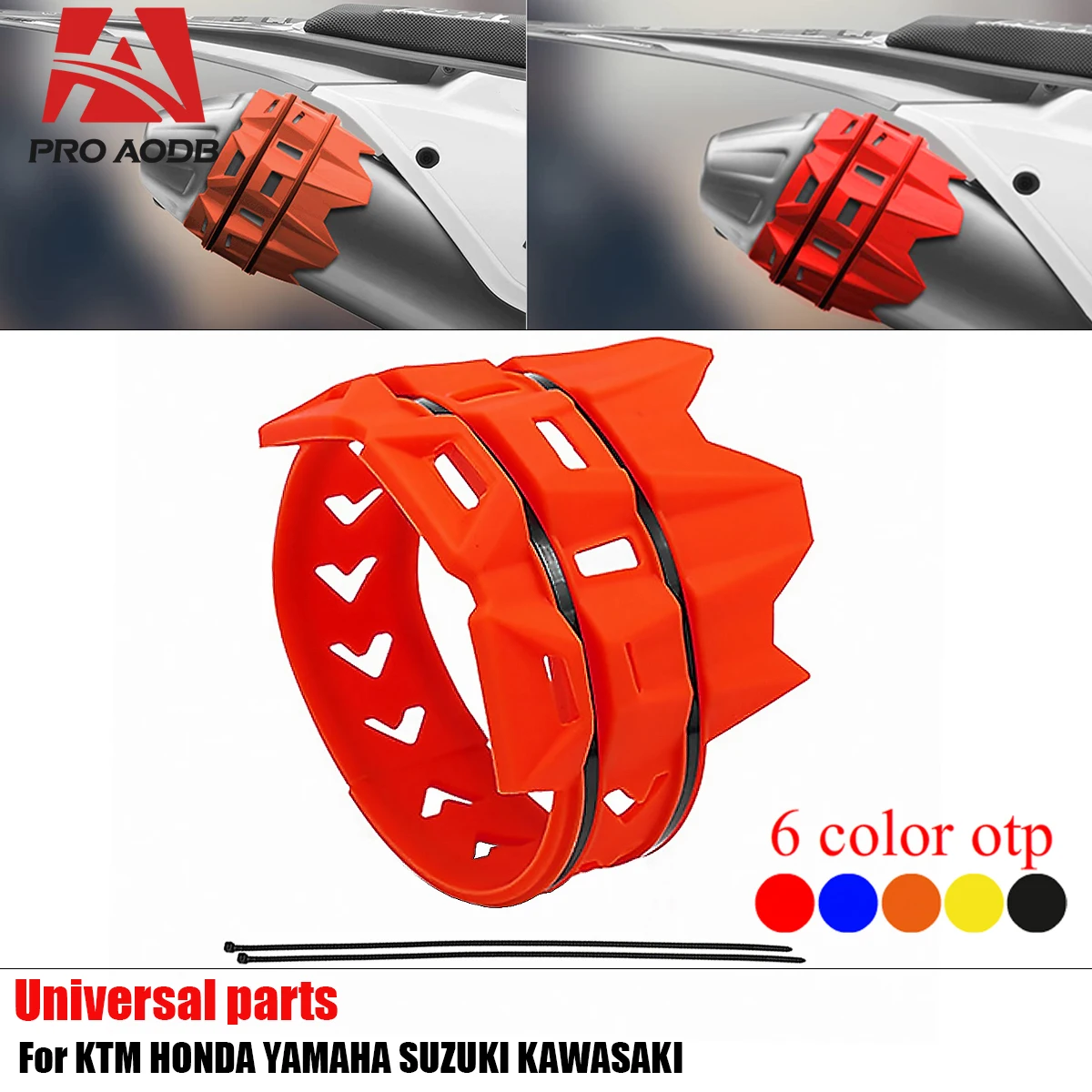 

Motorcycle Universal Exhaust Tail Pipe Protector Cover Guard For KTM YAMAHA Husqvarna HONDA KAWASAKI EXC XC SX CR CRF YZ