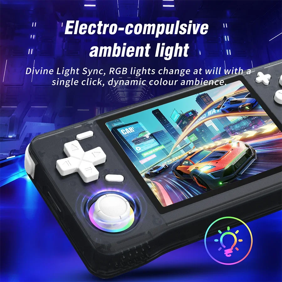 NEW XF35H Retro Handheld Video Game Console Linux System 3.5-inch IPS Screen Mini Portable Handheld Video Player 64GB 128G Games