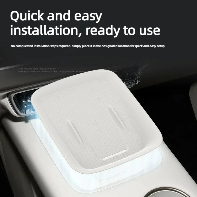 For New 2026 Ora 5 Car Silicone Wireless Charging Pad Car Central Control Phone Pad Anti Slip Car Interior Accessories