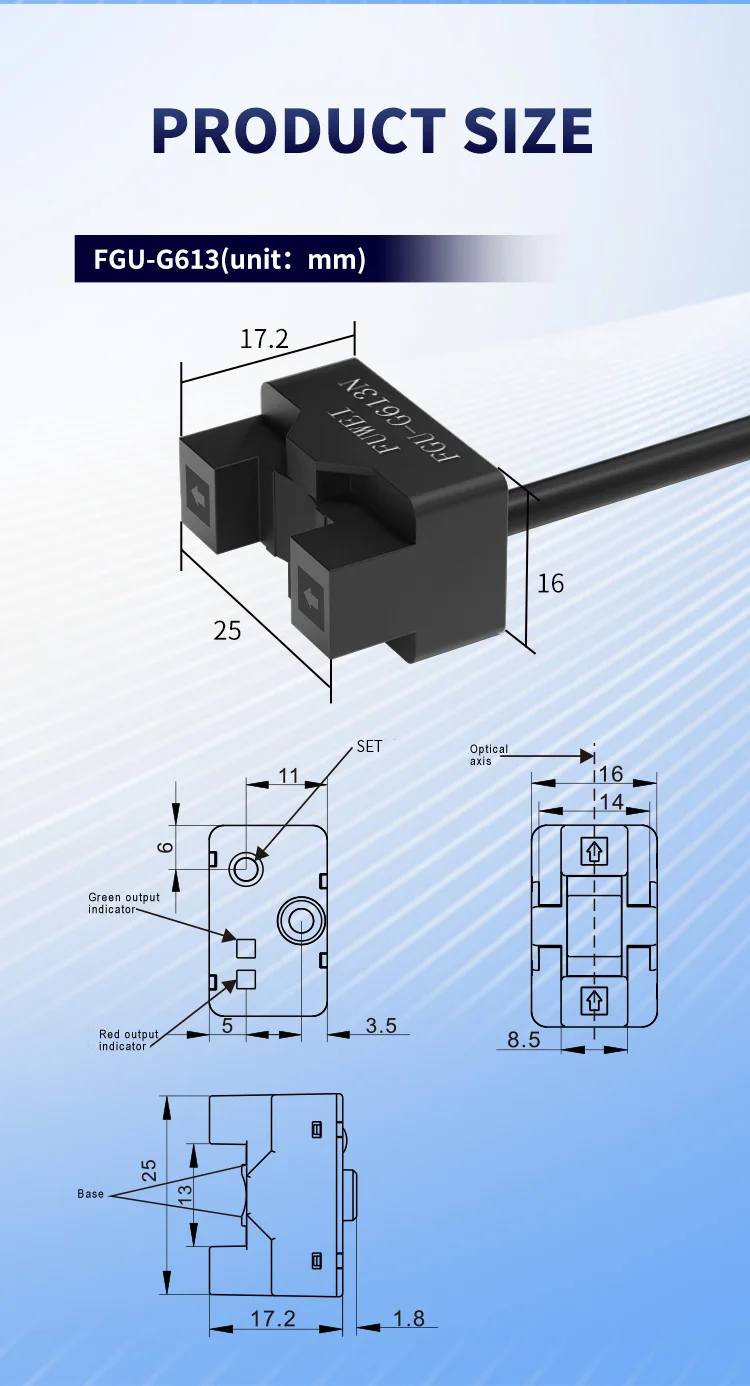 Photoelektrischer berührungsloser Flüssigkeitsstandsensor für Rohrleitungen, Flüssigkeitsstand, Schalter mit hoher und niedriger Erkennung, Sensor für Flüssigkeitsstandsensor für Rohrleitungen – Detail 10