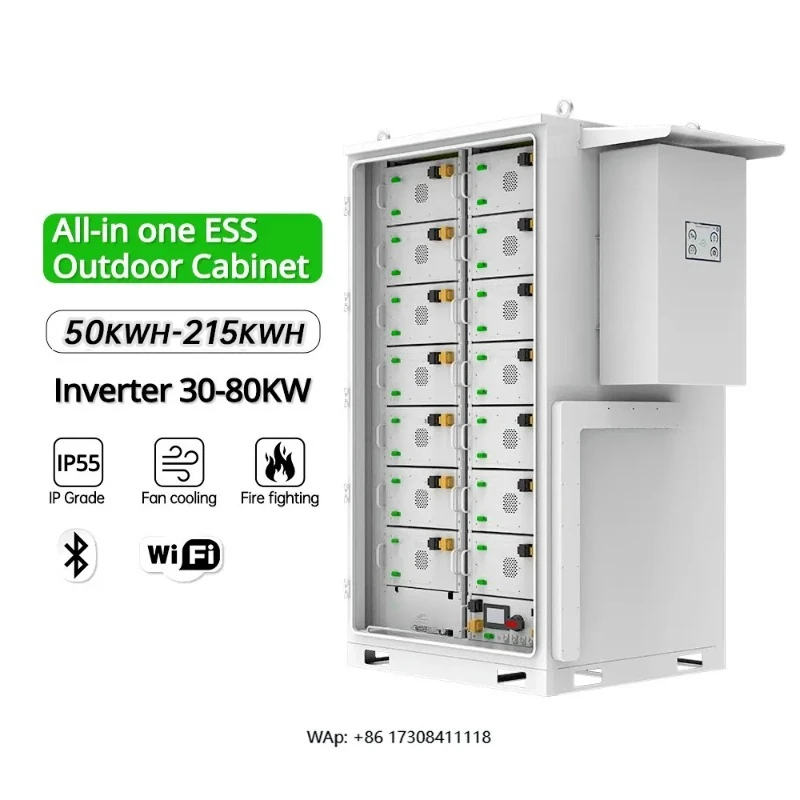 Solar Battery 50kw 100kw Energy Storage System Commercial Industrial 50kwh 60kwh 100KWh 200kwh Lifepo4 Batteries