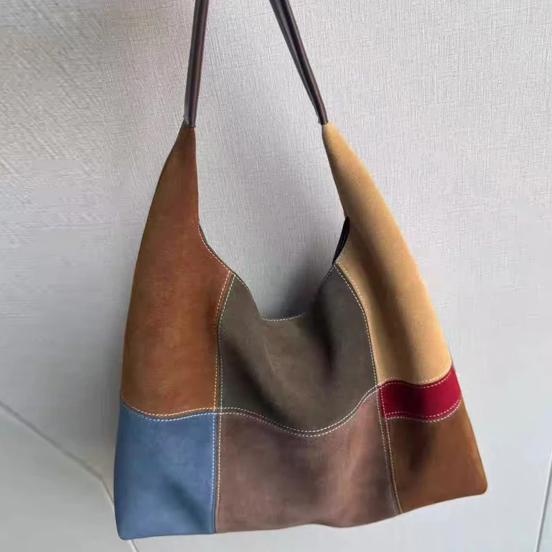 حقائب هوبوس بتصميم من جلد الغزال الصناعي للنساء، حقائب يد ومحافظ فاخرة بتصميم جديد لعام 2026، حقيبة كتف كبيرة الحجم بألوان متعددة جودة عالية ًالشحن مجانا وصول الشحن السريع #1