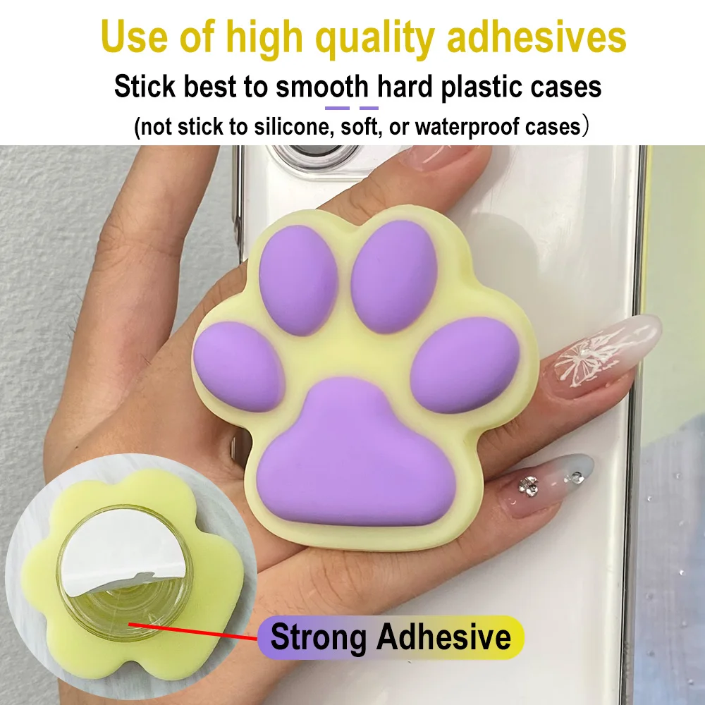 Grippopso Silicone Sockets Griptok Phone Holder Cat\'s Claw Finger Ring Holder Grip Stand Cellphone Accessories bracket