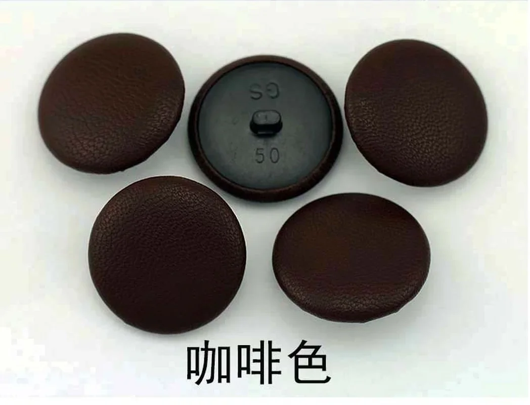 13mm-34mm High-end Sweaters Leather Coats Coats Sofa Buttons Black Brown Cloth Decorative Buttons 50pcs/bag