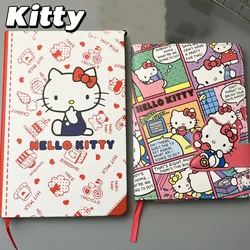 2024  Hello Kitty Notebook Cartoon Magazine Color Pages Learning Ins Magnetic Buckle Notebook Office Agenda Planning Paper