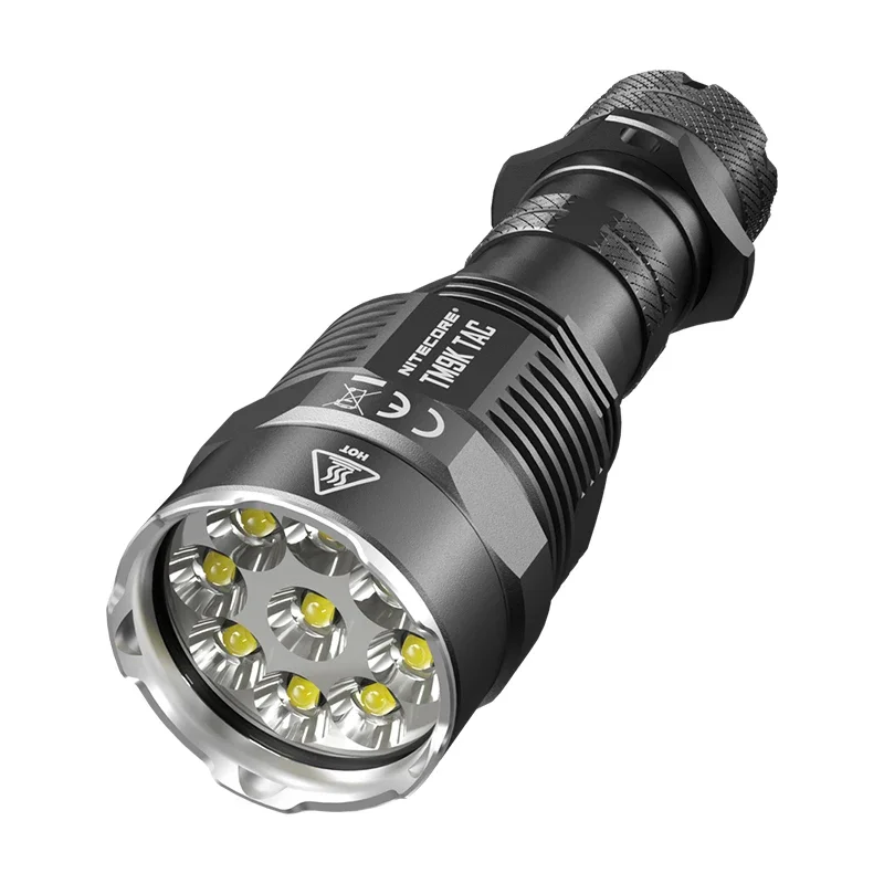 9800 Lumens NITECORE TM9K TAC XP-L2 HD LEDs USB-C Rechargeable Tactical Flashlight Built-in Li-ion 5000mAh Battery