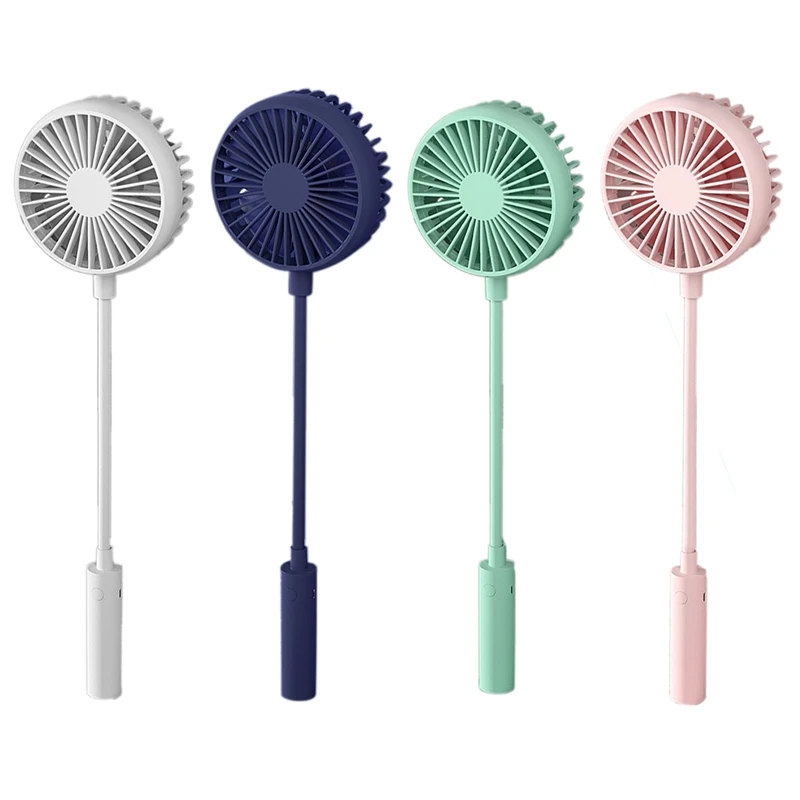 

HOT-Hanging Neck Fan USB Rechargeable Handheld Fan Mini Portable Flexible Fan Endurance 6 Hours Air Cooler