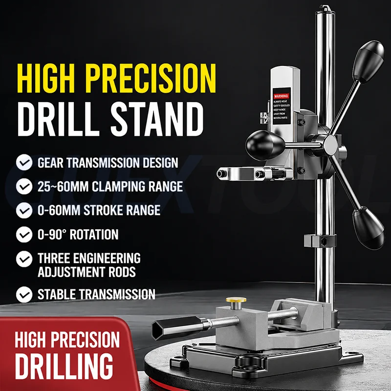 Multifunctional Bench Drill Press Stand High Precision Electric Drill Mount Duty Drill Stand for Home Use & Industrial Workshop