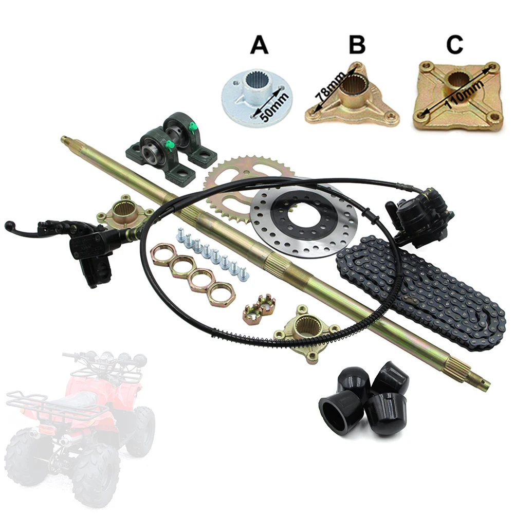 gruppo-assale-posteriore-610-650-710-740-mm-con-428--freno-idraulico-a-catena-con-pignone-37t-140l-per-quad-elettrico-atv-go-kart-utv-buggy