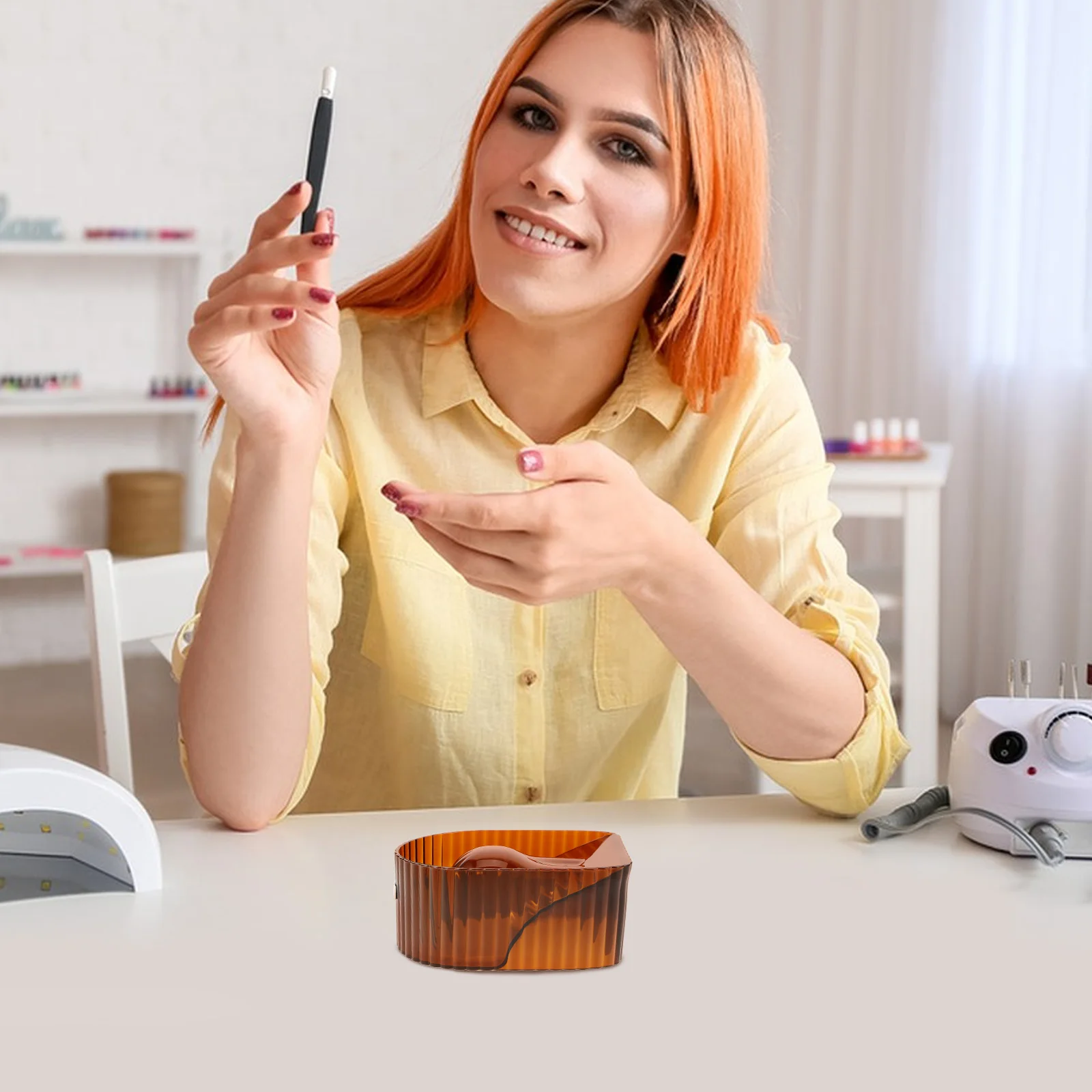 

Japanese Style Soaking Manicure Tool Finger For Cuticle Softening Rough Skin Removal Stylish Minimalist Design Nail Art Salon