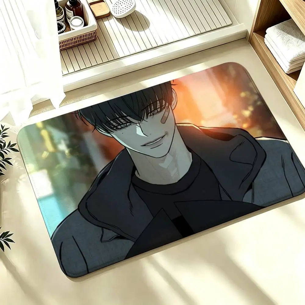 T-Tears On A Withered Flower Shower Room Absorbent Small Floor Mat Soft Comfortable Decorative Foot Mat